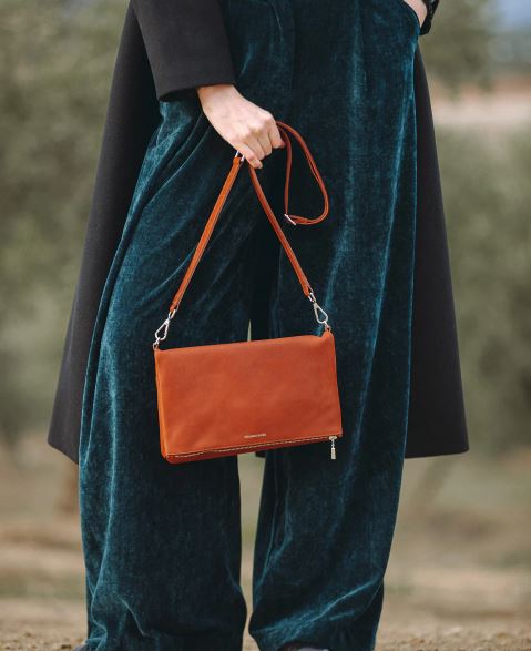 Sac Pochette Ateliers Fourès Mycène Fauve