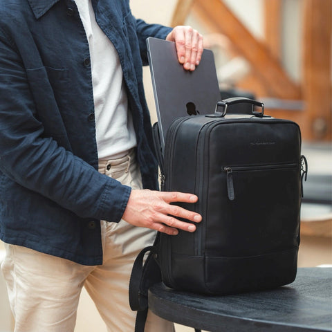 Sac à Dos The Chesterfield Brand en Cuir Jamaica Noir