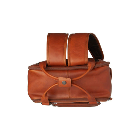 Sac à Dos Ordinateur Cuir The Chesterfield Brand Calden Cognac