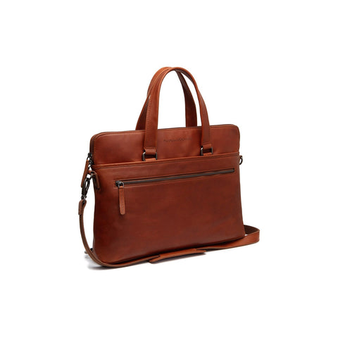Sacoche Ordinateur Cuir The Chesterfield Brand Elvas Cognac 15 Pouces