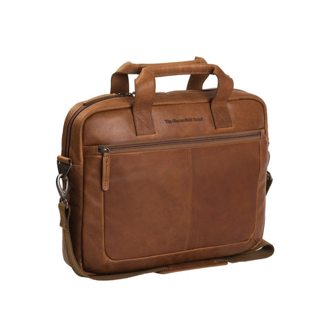 Sacoche Ordinateur The Chesterfield Brand en Cuir Calvi - Cognac