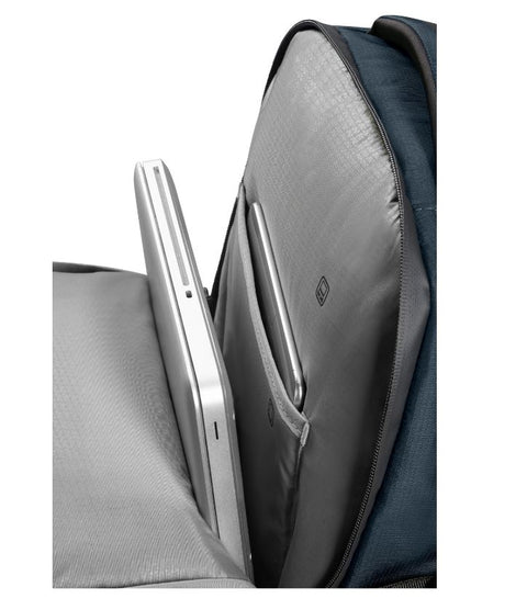 Sac à dos Samsonite BIZ2GO bleu marine — compartiment ordinateur et organisation intérieure