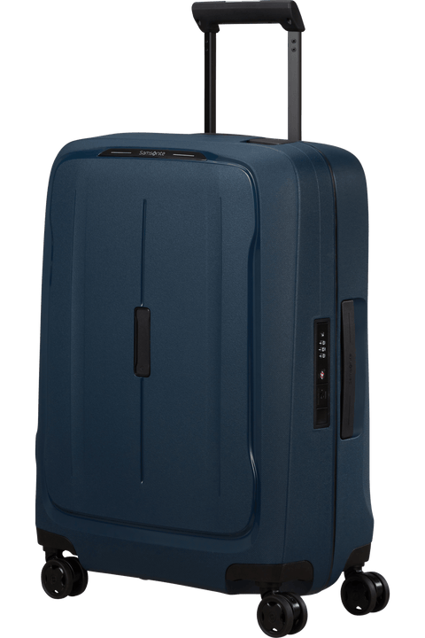 Valise cabine Samsonite Essens 55 cm bleu nuit extensible à 4 roues — vue de face