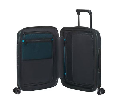 Valise Samsonite Nexis 55 cm Deep Forest – vue de trois quarts