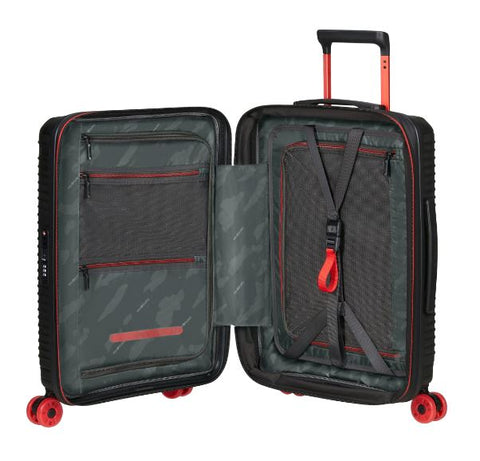 Valise cabine Samsonite PRODIVER 55cm noir — doubles roues extra-larges à suspension