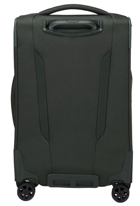 Valise cabine Samsonite RESPARK 55cm Forest Green — detail roulettes a suspension
