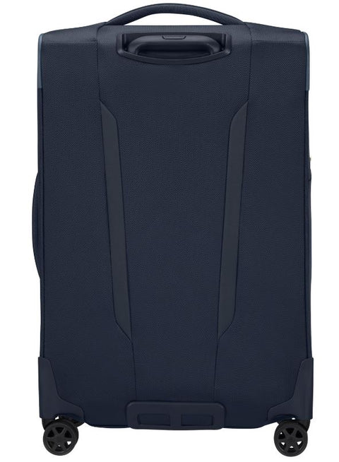 Valise Samsonite Respark 67 cm bleu nuit extensible — vue de profil