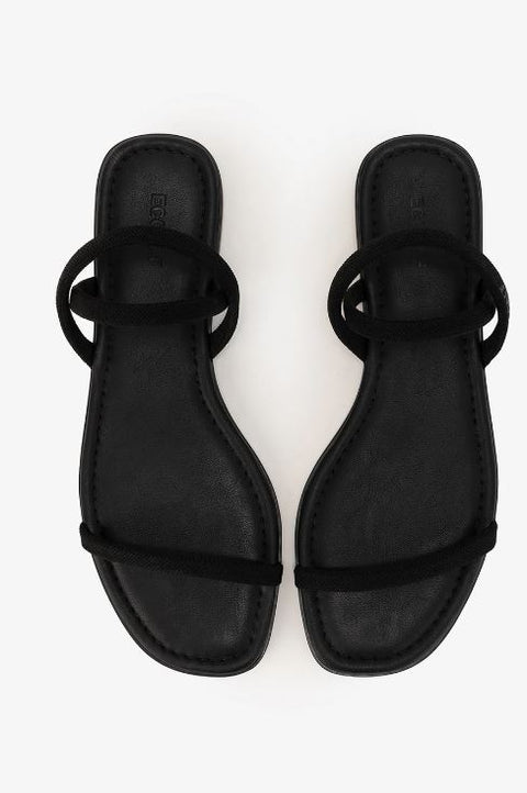 Sandales ECOALF Delhi Noir femme en matériaux recyclés — vue principale
