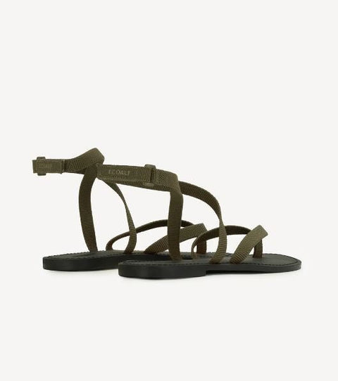 Sandales Ecoalf Praga Kaki pour Femme