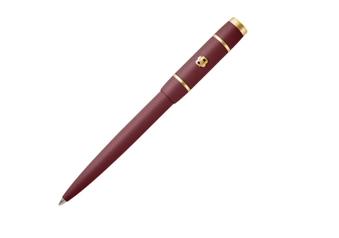 Stylo bille Hugo Boss Rive Signature Lady Burgundy — vue de face packaging