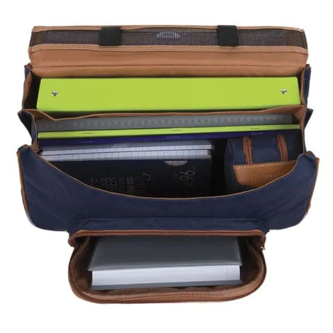 TANN'S - Cartable - Lancelot - bleu - 38cm - poche gourde sportium