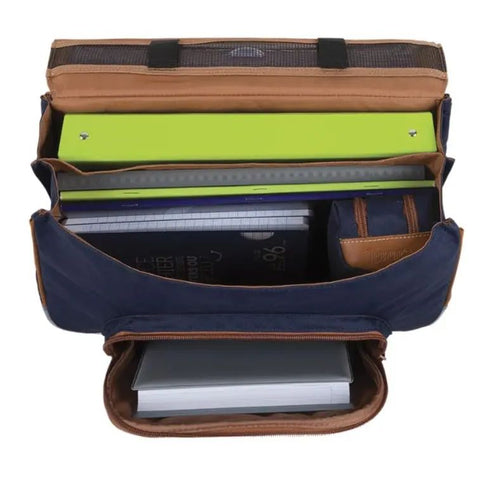 TANN'S - Cartable - Tiago - Gris- 38cm - poche gourde sportium