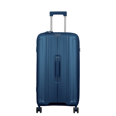 Valise Jump Vanguard 70 cm bleue extensible à 4 roues — vue avant