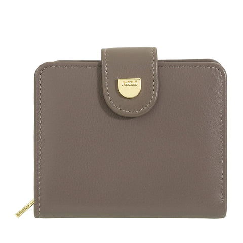 Petit portefeuille en cuir pour femme Dudu avec fermeture à pression et porte-monnaie
