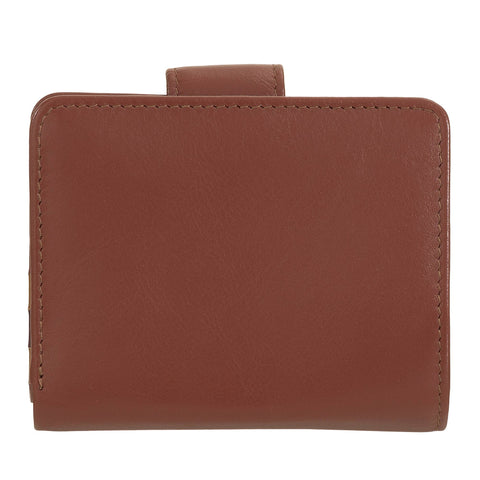 Petit portefeuille en cuir pour femme Dudu avec fermeture à pression et porte-monnaie