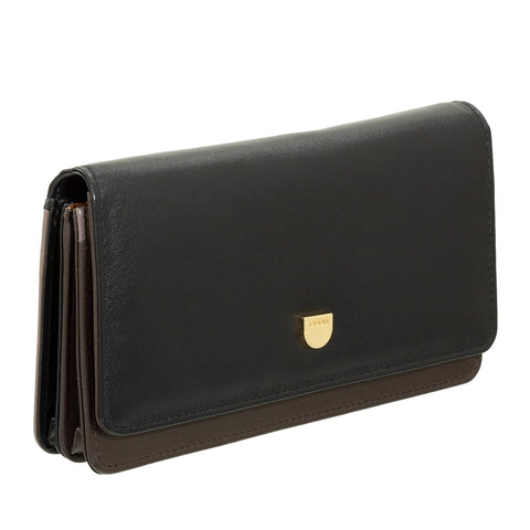 Portefeuille en cuir pour femme Dudu, porte-cartes avec bouton-pression