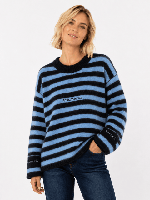 Pull Femme Rayé “Amour & Amour” AP240
