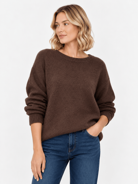 Pull Femme 2-en-1 Dos Ouvert à Pois & Nœud AP221