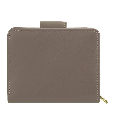 Petit portefeuille en cuir pour femme Dudu avec fermeture à pression et porte-monnaie