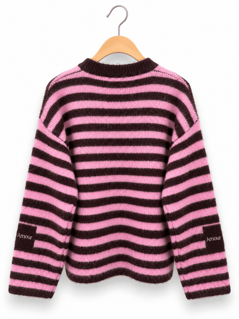 Pull Femme Rayé “Amour & Amour” AP240