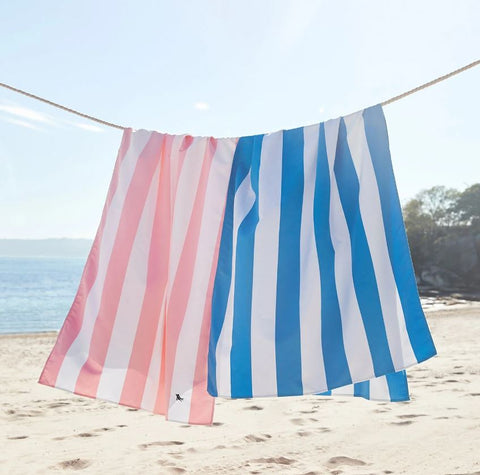 Dock & Bay - Serviettes de Plage - XL (200x90cm) - Séchage Rapide - Bleu Bondi